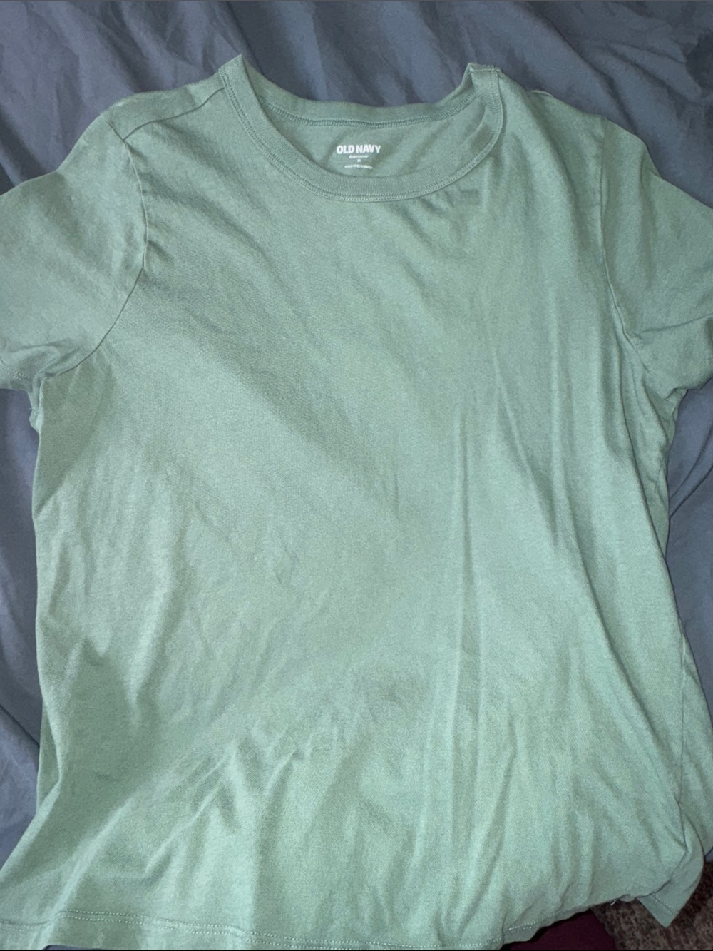 Old Navy Short-Sleeve Crewneck Tee in Sage Green